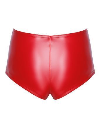 Шорти Noir Handmade F356 Red powerwetlook shorts - M SX2123 фото
