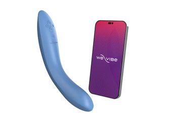 Смарт-вібратор We-Vibe &mdash; Rave 2 Twisted Pleasure Blue, для точки G та входу в піхву, 2 мотори SO8768 фото