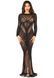 Сукня Leg Avenue Lace and Net Bodycon Gown One Size, Black SX1737 фото 2