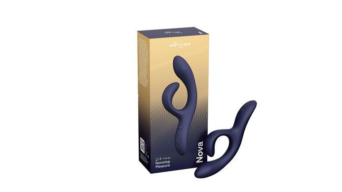 Смарт вібратор-кролик We-Vibe &mdash; Nova Midnight Blue, ергономічний, регульований кут нахилу стовбура SO6931 фото