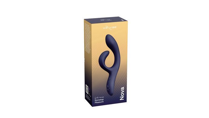Смарт вібратор-кролик We-Vibe &mdash; Nova Midnight Blue, ергономічний, регульований кут нахилу стовбура SO6931 фото
