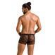 Чоловічі прозорі боксери Passion 032 SHORT JAMES L/XL Black, сітка SO7567 фото 4