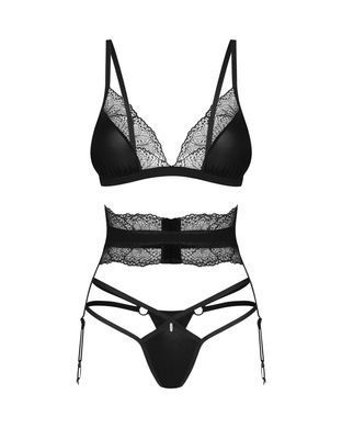 Комплект Obsessive Lobellis 3-pcs set XL/2XL SX1019 фото