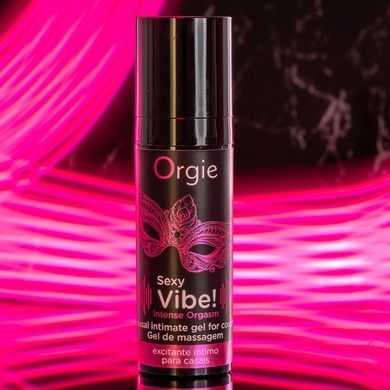 Жидкий вибратор Orgie Sexy Vibe! Intense Orgasm, 15 мл, тепло-холод, очень мощный SX1547 фото