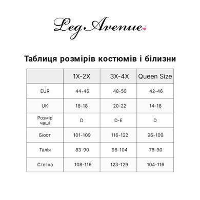 Боді з відкритим доступом Leg Avenue &mdash; Net Lace Crotchless Teddy Plus Size Black SO8609 фото