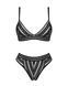 Комплект білизни Obsessive Natilya 2-pcs set XS/S, black, бюстгальтер, трусики SO7717 фото 3