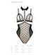 Сітчасте боді з чокером та шнурівкою Passion &mdash; Dominica Body Black SO8427 фото 5