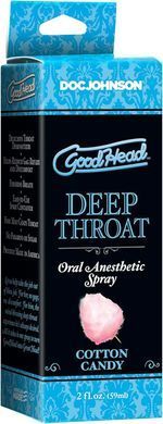 Розпродаж!!! Спрей для мінету Doc Johnson GoodHead DeepThroat - Cotton Candy 59 мл (термін 01.2026) SX1321-R фото