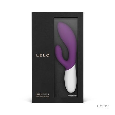 Вібратор-кролик LELO &mdash; Ina Wave 2 Plum, манливий рух стовбура + вібрації SO8081 фото