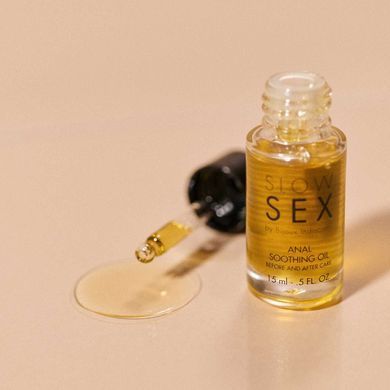 Заспокійлива олія Bijoux Indiscrets &mdash; Slow Sex Anal Soothing Oil Before & After (15 мл) До та після інтимних практик SX3248 фото