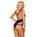 Напівпрозоре боді з комбінованої сітки JSY &mdash; "Солодка Хлоя" One Size Black SO9276 фото 2