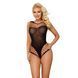 Напівпрозоре боді з комбінованої сітки JSY &mdash; "Солодка Хлоя" One Size Black SO9276 фото 1
